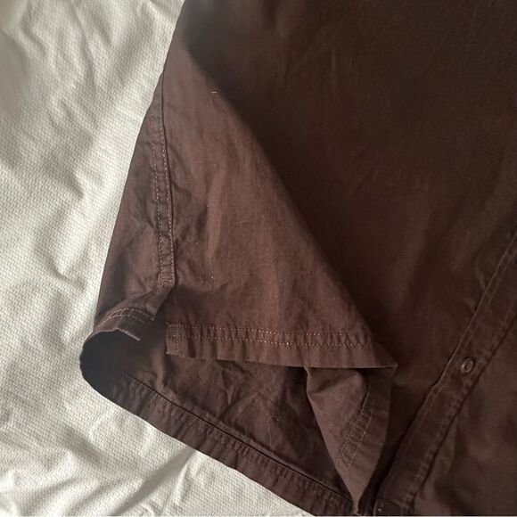 Northwest Territory Dark Brown Collared Casual S/S Shirt Size Large - Picture 7 of 11
